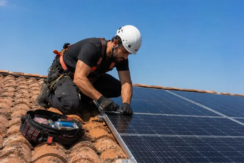 Maintenance et monitoring de panneaux solaires à Saint-Étienne-du-Bois